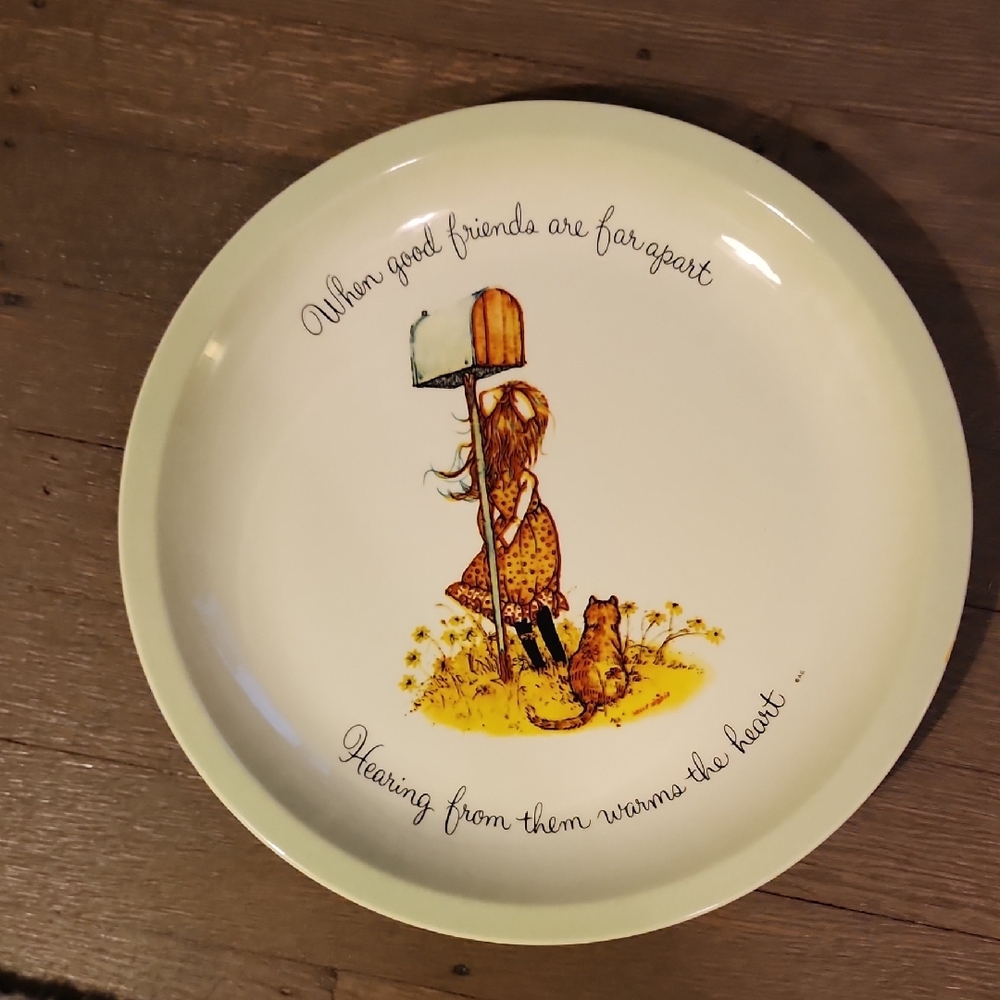 Holly Hobbie Collections Edition Decorative Plate 1972 Vintage